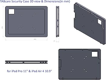 Amazon.com: TABcare Anti-Theft Acrylic VESA Enclosure for Apple